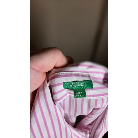 United Colors of Benetton Womens Sleeveless Button Up Tie Waist SZ.Small - Picture 4 of 7